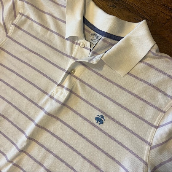 BROOKS BROTHERS Men’s Performance Polo Slim Fit XL EUC - Picture 2 of 4